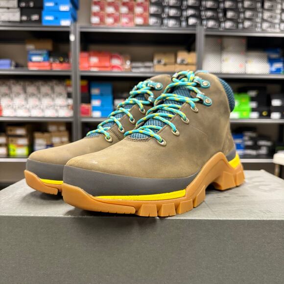 TIMBERLAND WOMEN’S 8.5 JENNESS FALLS WATERPROOF MID BOOT OLIVE FULL GRAIN A2F5K - Picture 5 of 7